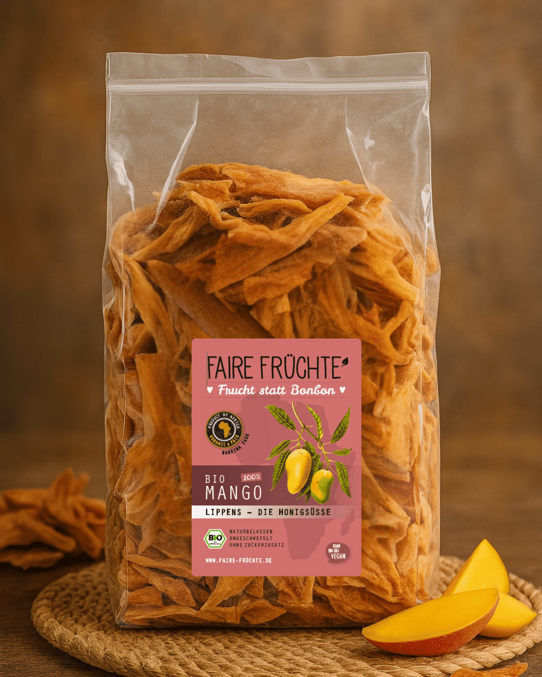 1kg Bio Mangostreifen Lippens 'die Süße'