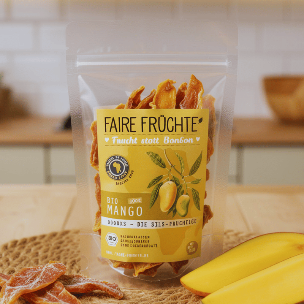Bio Mangostreifen Brooks 500g Packung - süß-saure getrocknete Mango aus Burkina Faso
