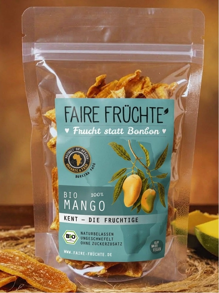 500g Bio Mangostreifen Kent  'die Fruchtige' 500g